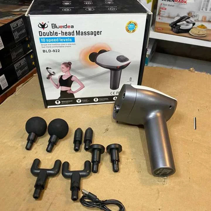 SL-921 Double Head Massage Gun – 10-Speed Deep Tissue Body Massager image 2
