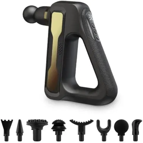 HB-003 Deep Tissue Massage Gun with 32 Speeds, 8 Heads & LCD Display image 2