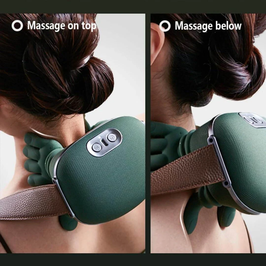 Bionic 4D Heated Shiatsu Massager for Neck, Shoulders and Back – Cordless image 4