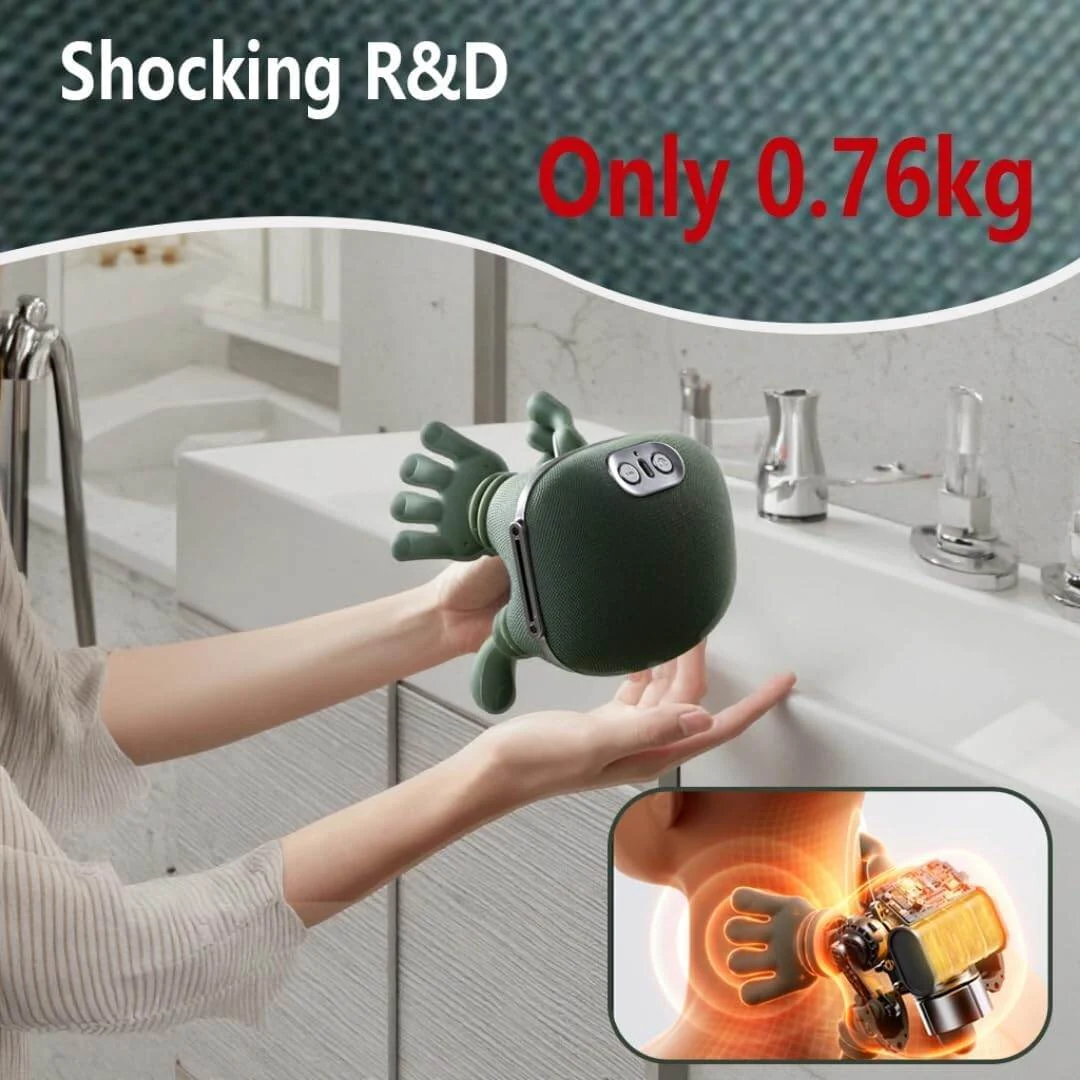 Bionic 4D Heated Shiatsu Massager for Neck, Shoulders and Back – Cordless image 6