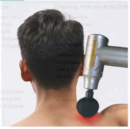 Compact Handheld Deep Tissue Massage Gun with 6 Speeds & 4 Massage Heads image 5