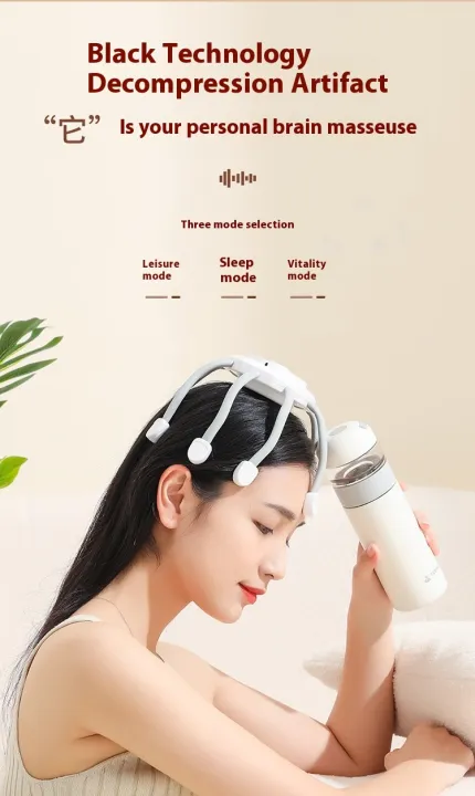 Electric Octopus Head & Scalp Massager with 3 Vibration Modes – Multicolour image 4