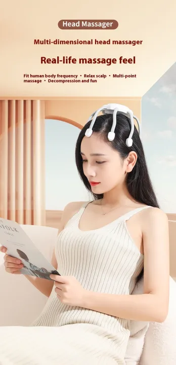 Electric Octopus Head & Scalp Massager with 3 Vibration Modes – Multicolour image 5