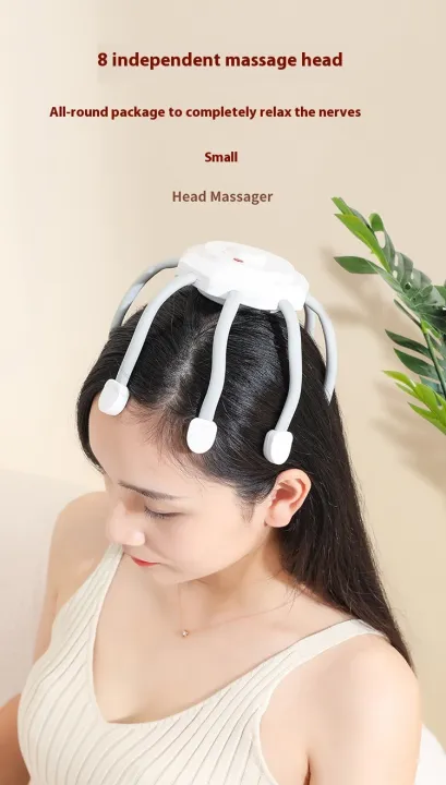 Electric Octopus Head & Scalp Massager with 3 Vibration Modes – Multicolour image 2