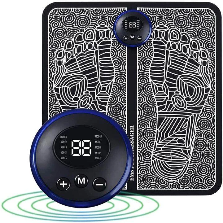 EMS Foot Massager Mat – Foldable, Portable & USB Rechargeable