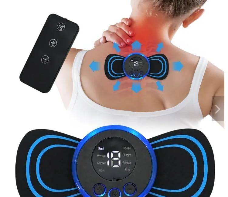 Portable Whole Body Mini Massager Patch – 8 Modes & 19 Intensity Levels