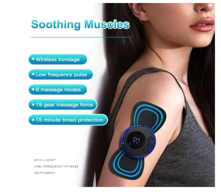 Portable Whole Body Mini Massager Patch – 8 Modes & 19 Intensity Levels image 3