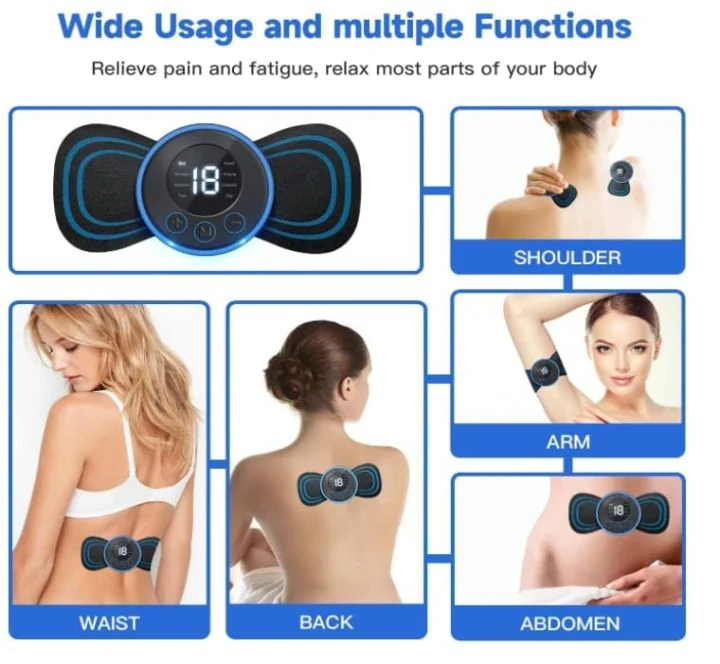 Portable Whole Body Mini Massager Patch – 8 Modes & 19 Intensity Levels image 4