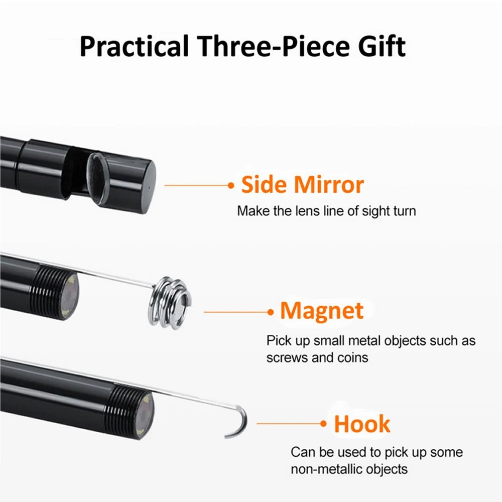 7mm Type-C Endoscope Camera with 6 LED Lights, IP67 Waterproof, Android & PC image 6