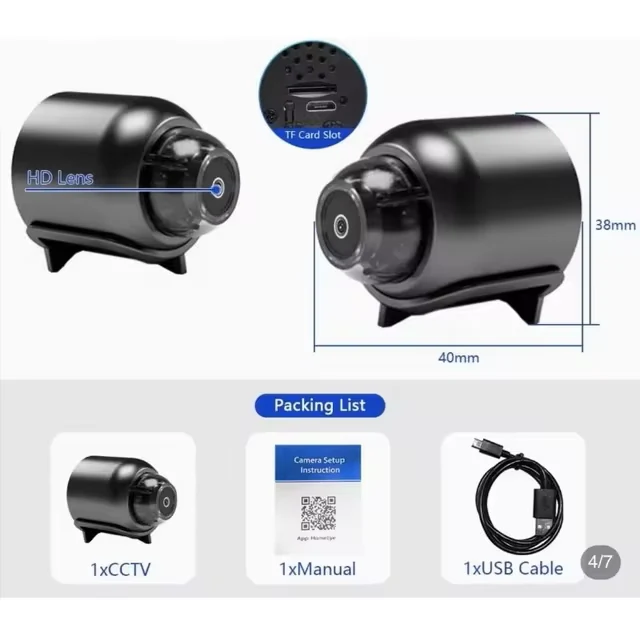 CASIFY X5 HD Mini WiFi Camera for Baby Monitoring & Indoor Security image 4