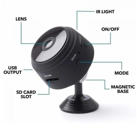 A9 WiFi Mini Camera 1080P IP Security Camera with Night Vision