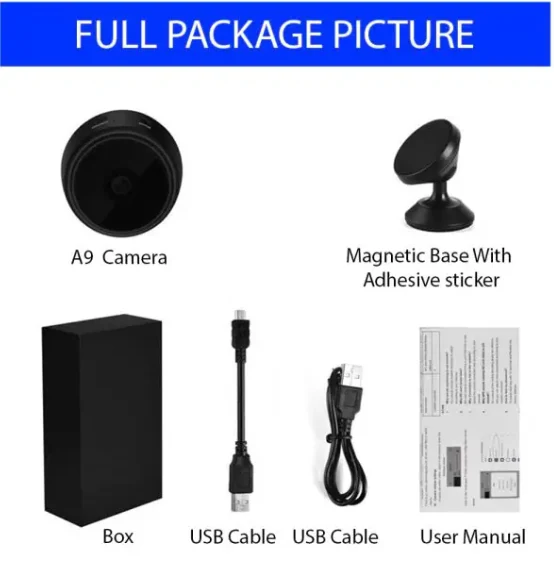 A9 WiFi Mini Camera 1080P IP Security Camera with Night Vision image 4