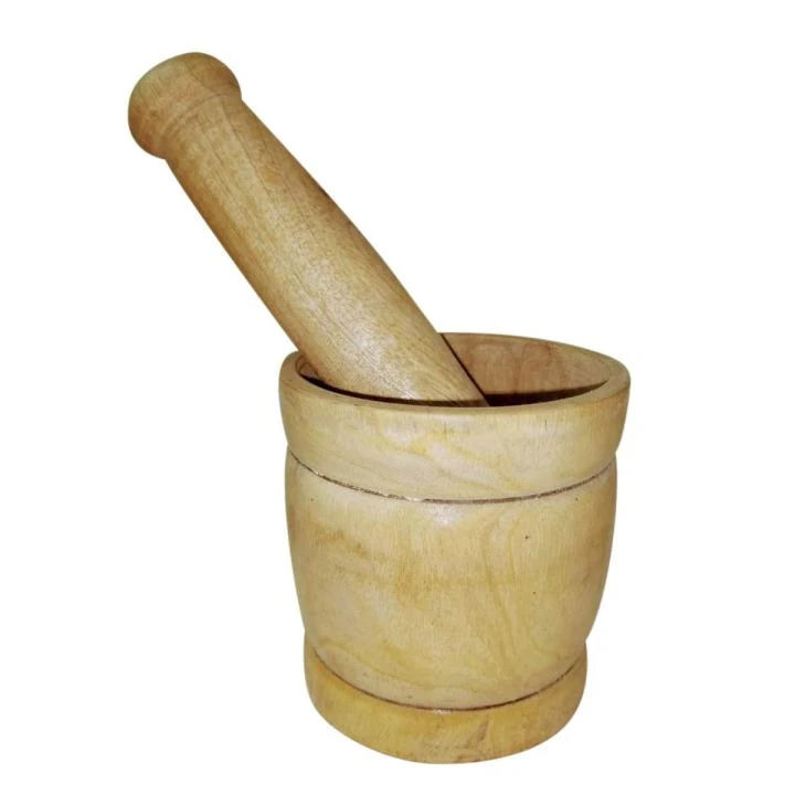 কাঠের হামানদিস্তা ৩×৩ ইঞ্চি | Handmade Wooden Kitchen Tool image 2