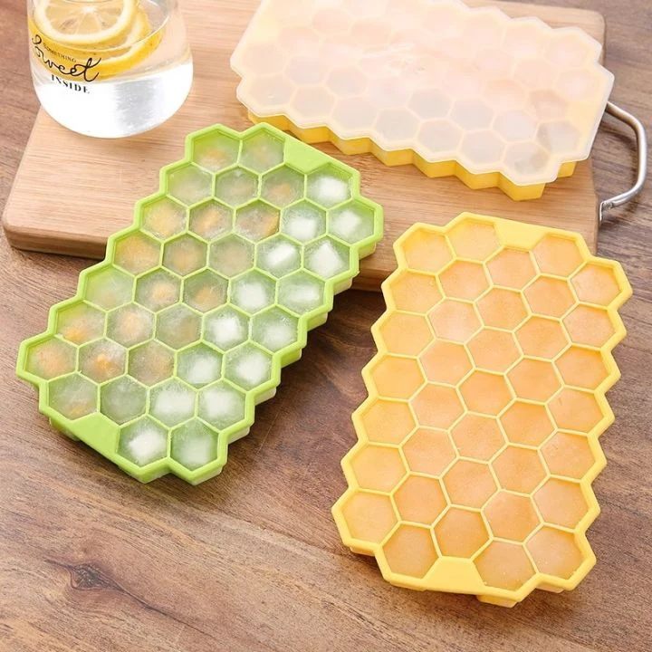 Food-Grade Silicone Ice Cube Tray with Lid | Reusable Kitchen Mould image 7