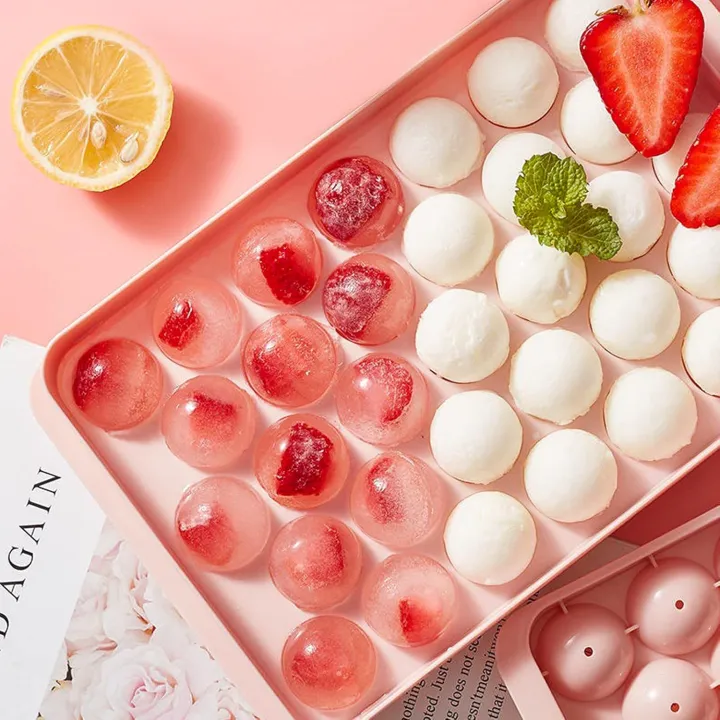 Round Ice Cube Tray with Lid – Easy-Release Ice Maker for Home & Kitchen image 4