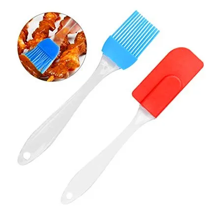 Silicone Oil Brush Set 2 Pcs with Spatula image 4