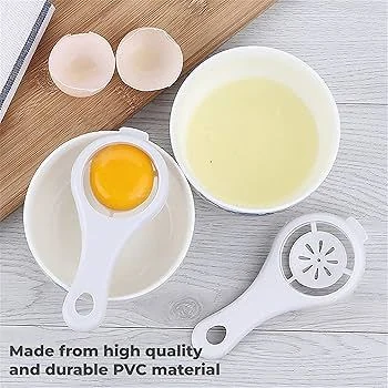 1-Piece Plastic Egg Separator for Egg White and Yolk image 5
