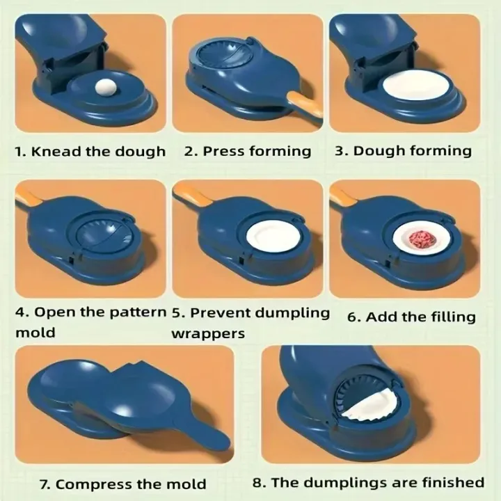2-in-1 Dumpling Maker DIY Kit – Wrapper Presser & Dumpling Molder image 6