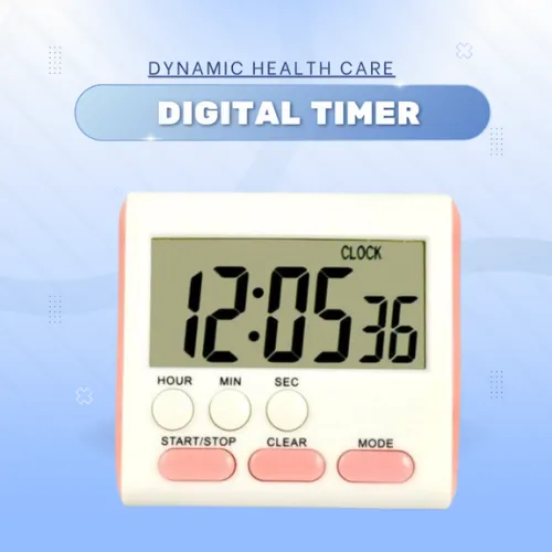 Digital Kitchen Timer with 24-Hour Countdown, LCD Display & Clock image 3