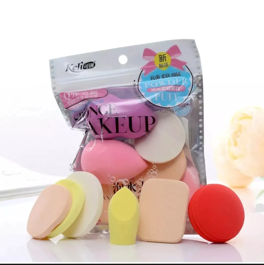 Keli Beauty Blender Powder Makeup Puff – ৬ পিসের সেট