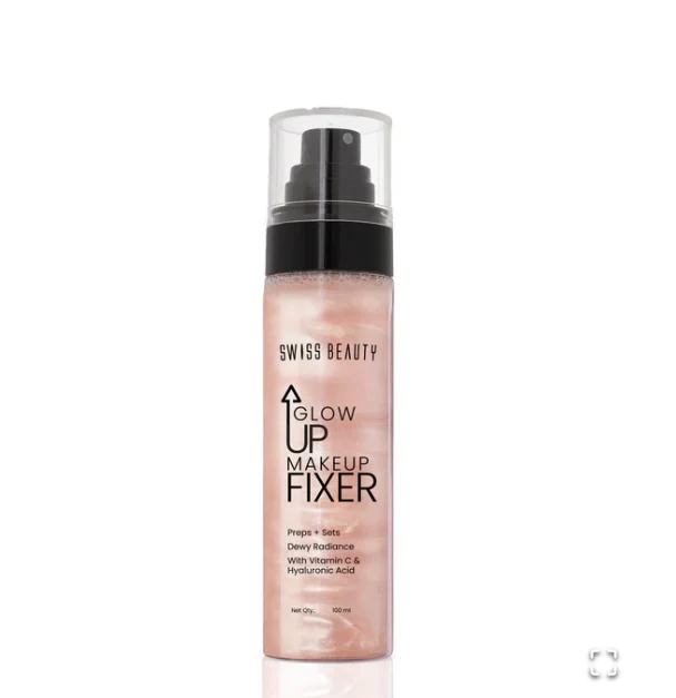 Swiss Beauty Glow Up Makeup Fixer with Vitamin C & Hyaluronic Acid image 3