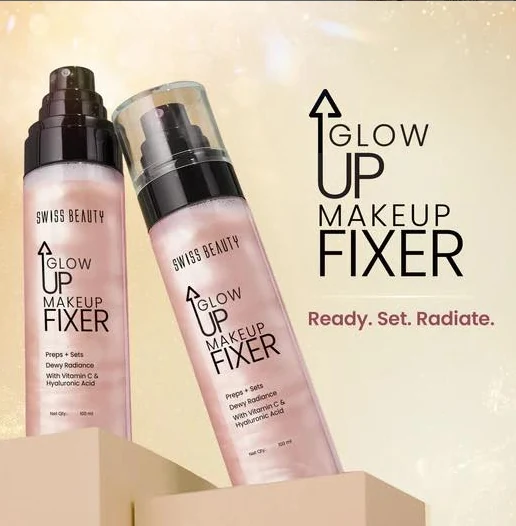 Swiss Beauty Glow Up Makeup Fixer with Vitamin C & Hyaluronic Acid image 2