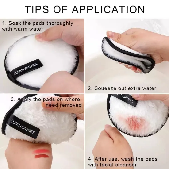 Makeup Cleaning Sponge & Remover Puff image 3