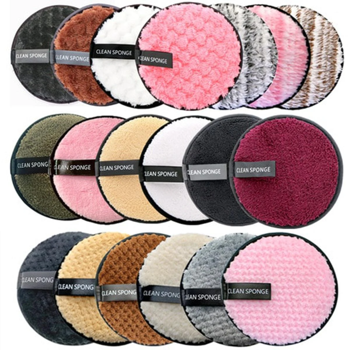 1pc Maange Makeup Cleaning Sponge – Microfiber Makeup Remover