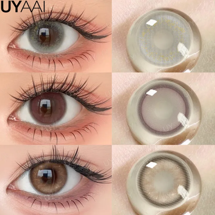 UYAAI Colored Contact Lenses – 1 Pair with Case image 2