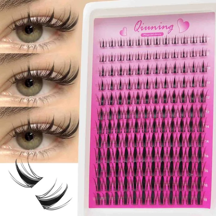 QIUNING Manga Lash Clusters Kit with Lash Bond & Seal image 3