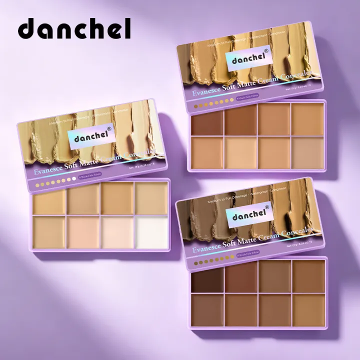 Lakerain 8-Shade Soft Matte Cream Concealer Palette