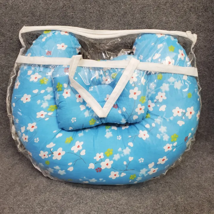 Multicolor Nursing Pillow for Mother & Baby with Adjustable Head Pillow image 4