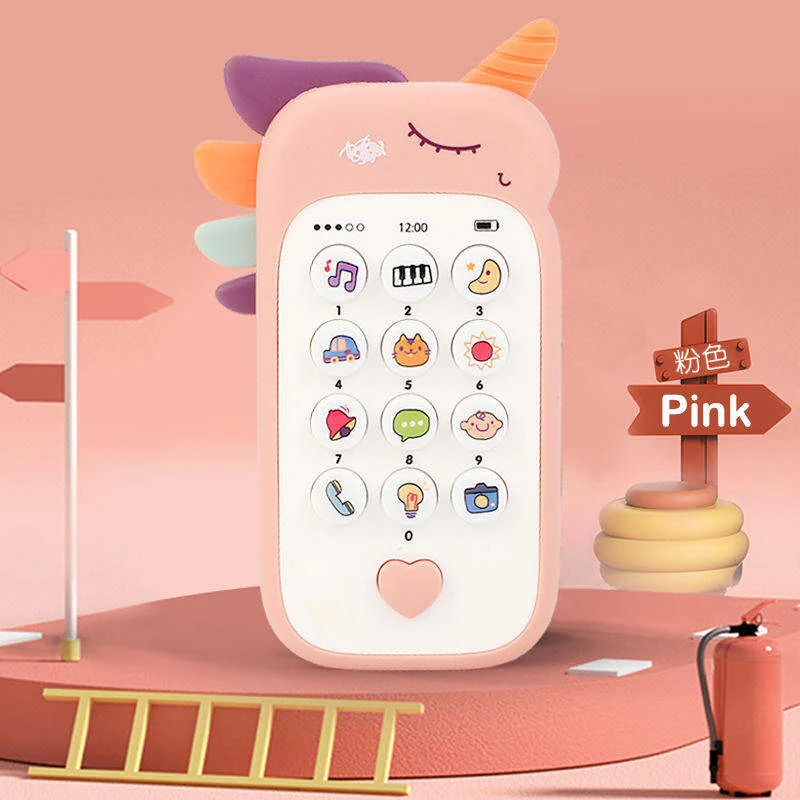Cute Cartoon Unicorn Kids Music Phone Toy