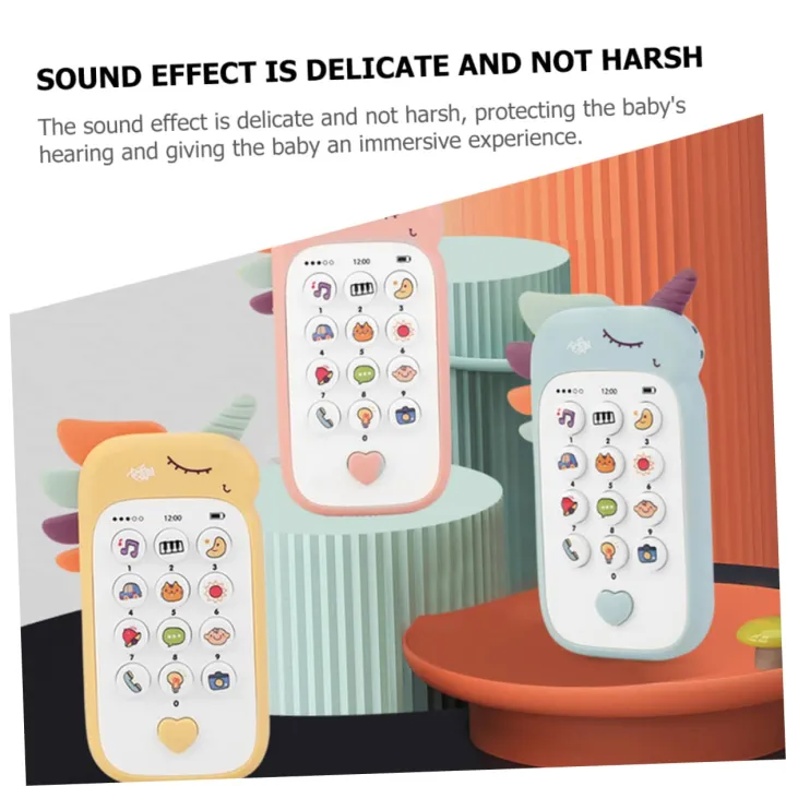 Cute Cartoon Unicorn Kids Music Phone Toy image 6
