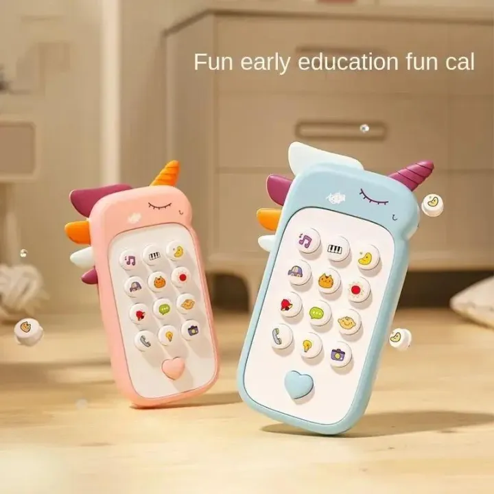 Cute Cartoon Unicorn Kids Music Phone Toy image 5