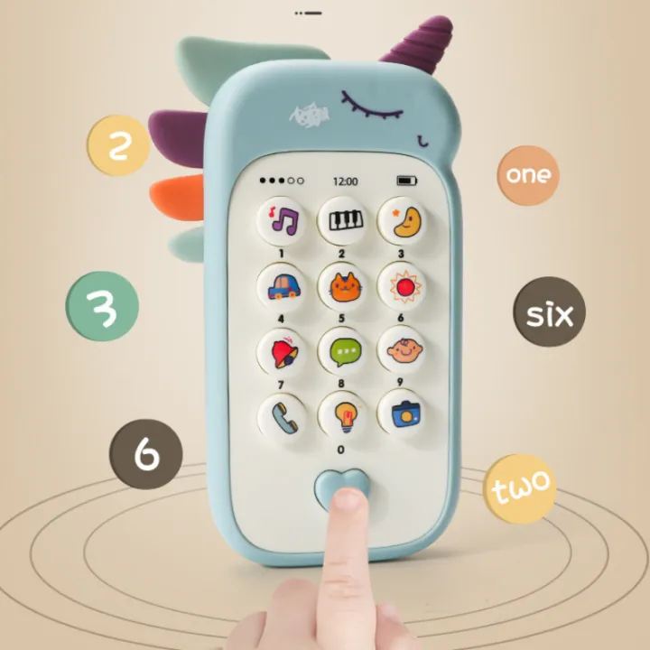 Cute Cartoon Unicorn Kids Music Phone Toy image 7