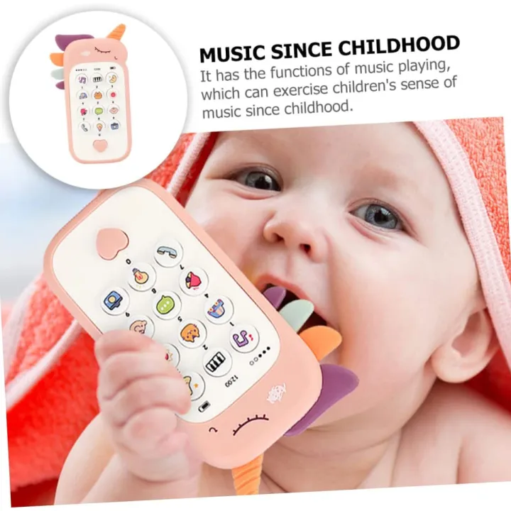 Cute Cartoon Unicorn Kids Music Phone Toy image 8
