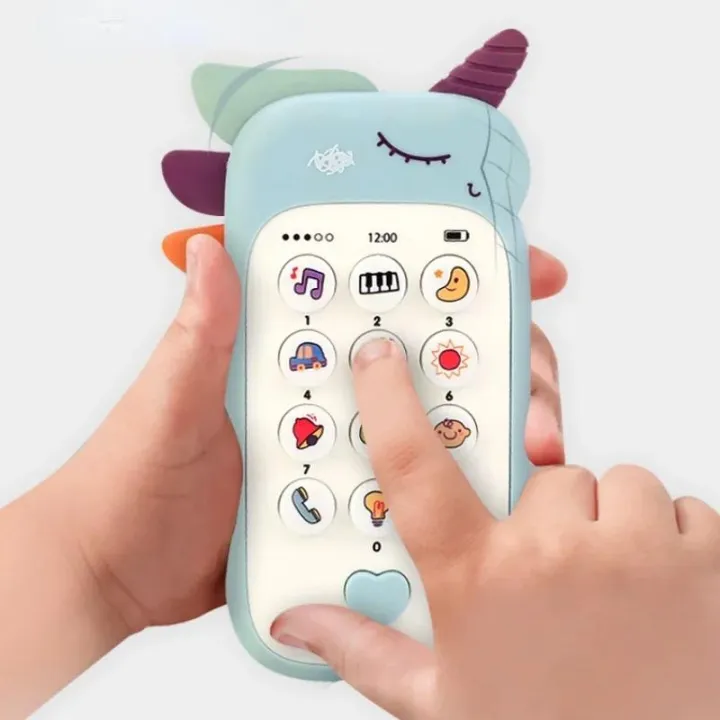 Cute Cartoon Unicorn Kids Music Phone Toy image 4