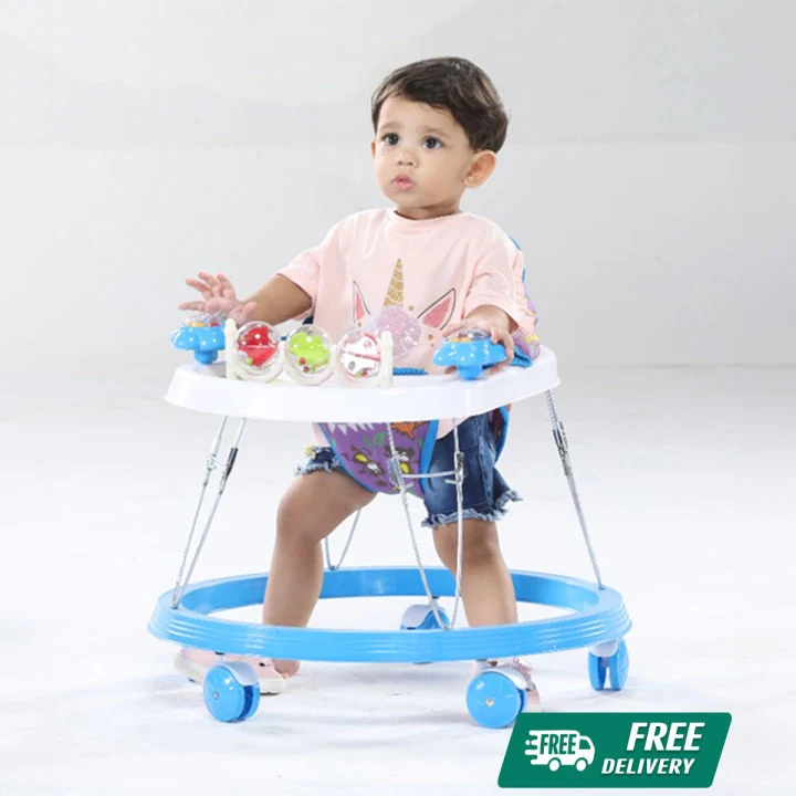 RFL Jim & Jolly Smile Baby Walker – Cyan Blue & White, 939294 image 2
