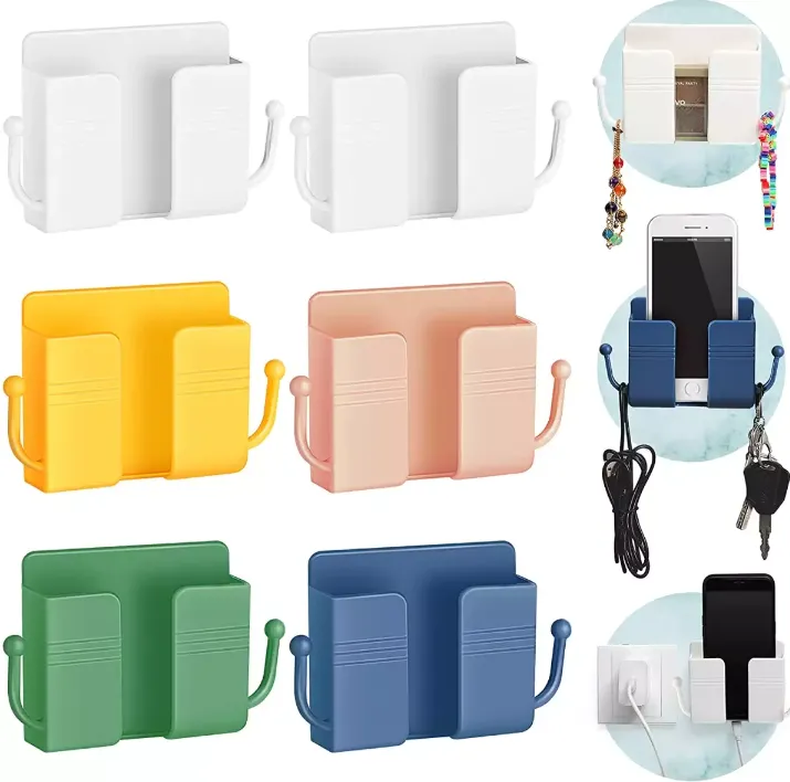 Wall Mounted Organizer Storage Box for Remote, Mobile Phone and Plug image 2