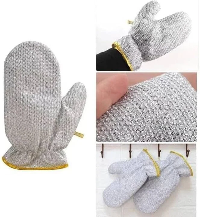 Multifunction Dish Washing Cleaning Gloves with Scrubber image 3