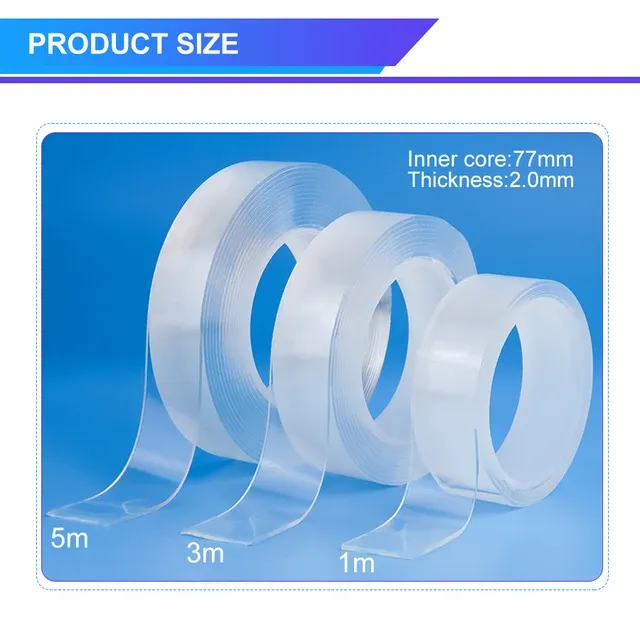 5m Nano Tape Double Sided Transparent Reusable Waterproof Adhesive Tape image 3