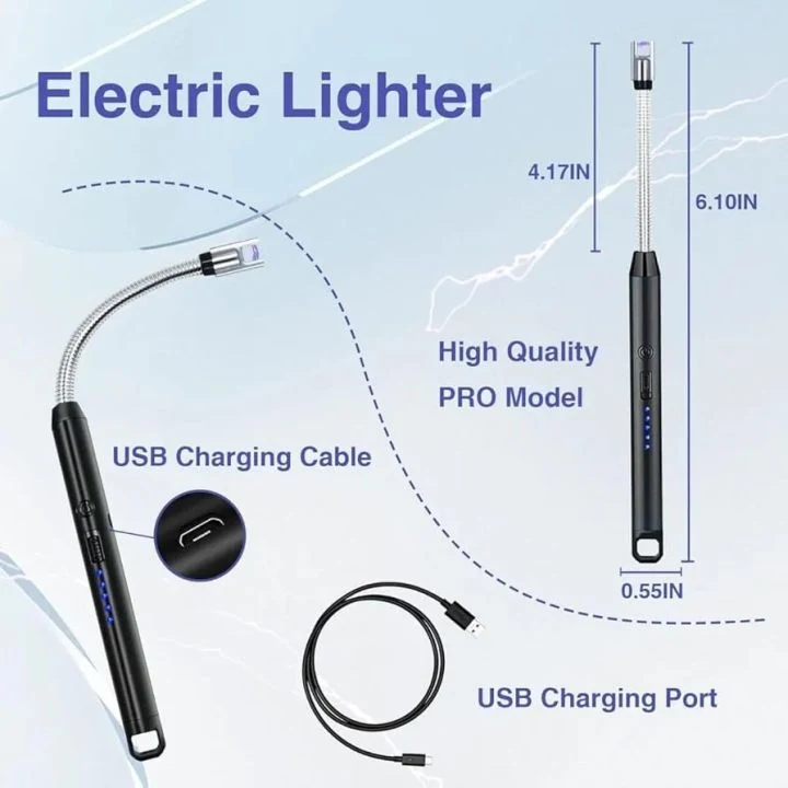 USB Rechargeable Electric Arc Lighter with Flexible Neck image 4