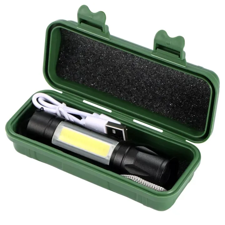 USB Rechargeable Zooming Mini LED Flashlight image 6
