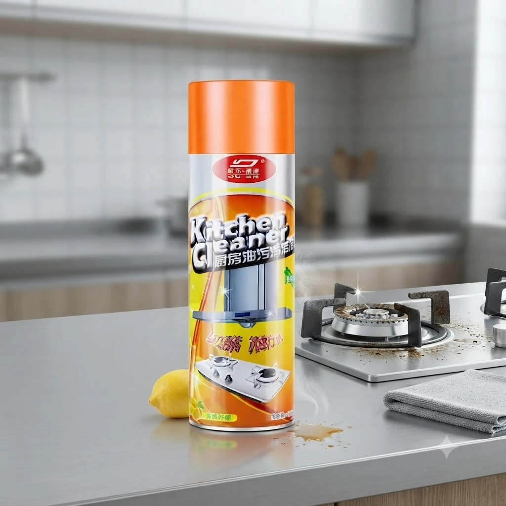 DU ER Multi Purpose Foam Kitchen Cleaner Spray Grease Stain Remover 500ml KA