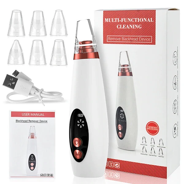 Electric Vacuum Blackhead Remover Machine 6 Suction Head Beauty Machine For Skin Care
