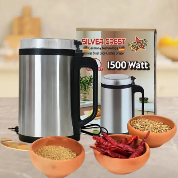 Silver Crest Stainless Steel Electric Mini Grinder 1500 Watt image 2