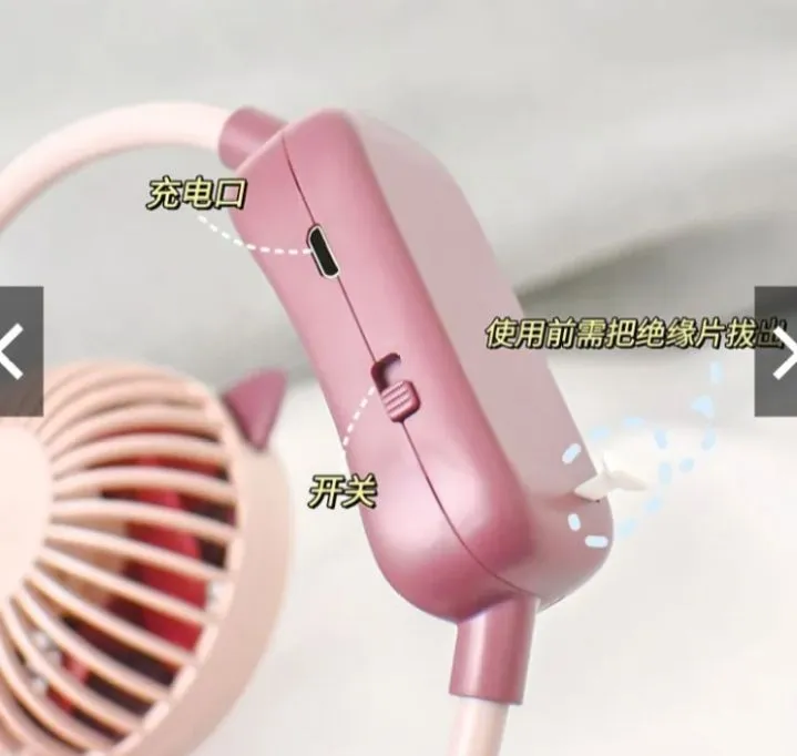 Folding Mini USB Neck Fan Hands Free Portable Fan image 6