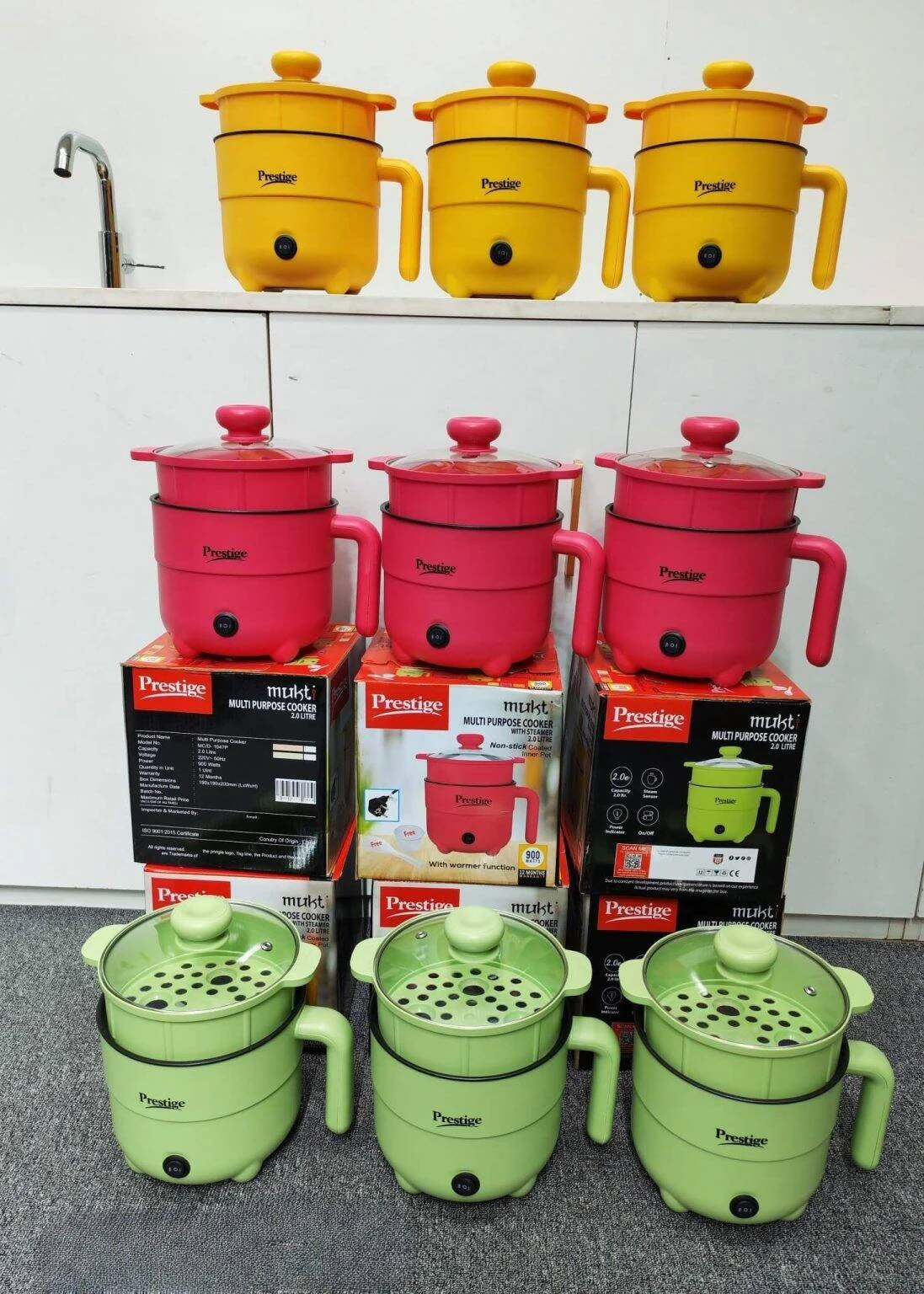 Prestige Star 2 Ltr Multi Functional Cooking Pot Mini Rice Cooker Curry Cooker