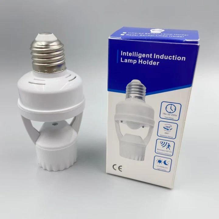 Motion Sensor Bulb Holder Integrated PIR 360 Degrees Intelligent Induction Motion Sensor Lamp Socket image 3